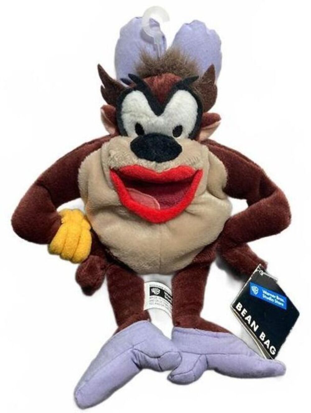 Looney Tunes Taz Tasmanian She Devil Plush Beanbag Warner Bro Store 1998 Vintage